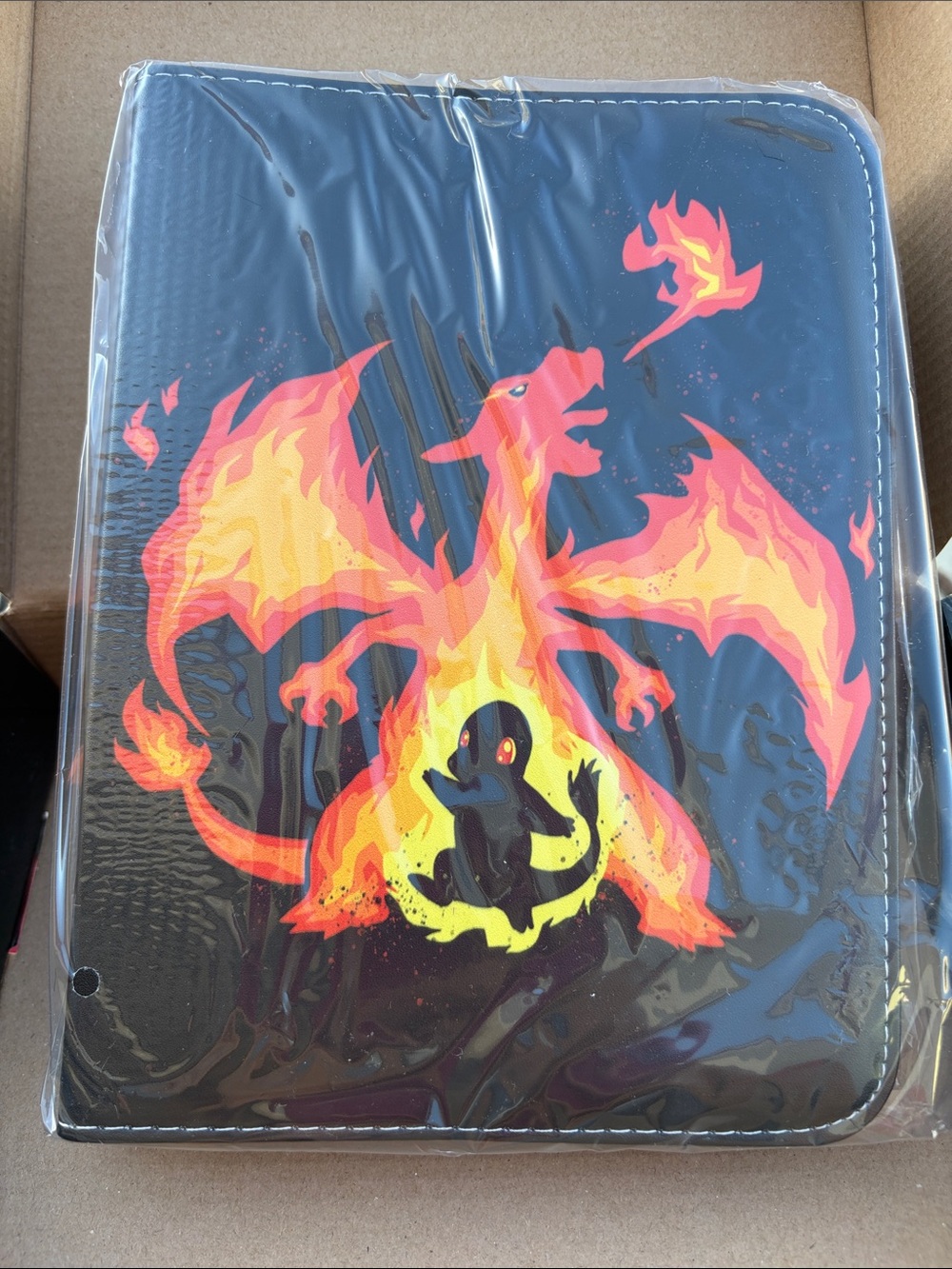 Black Dragon & Fire Creature Zip Pouch